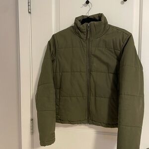 NWOT Sunday Best Army Green Quilted Jacket